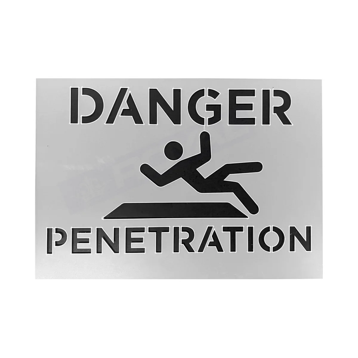 Danger Penetration Below Sign